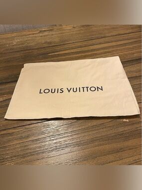 Authentic Louis Vuitton Cotton Dust Bag Envelope Purse Cover Storage 18x12”